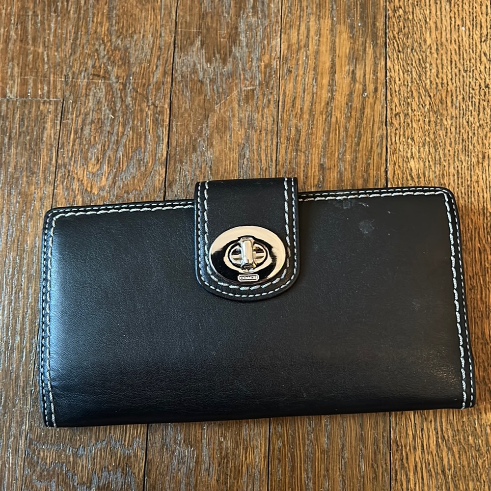 Black coach wallet